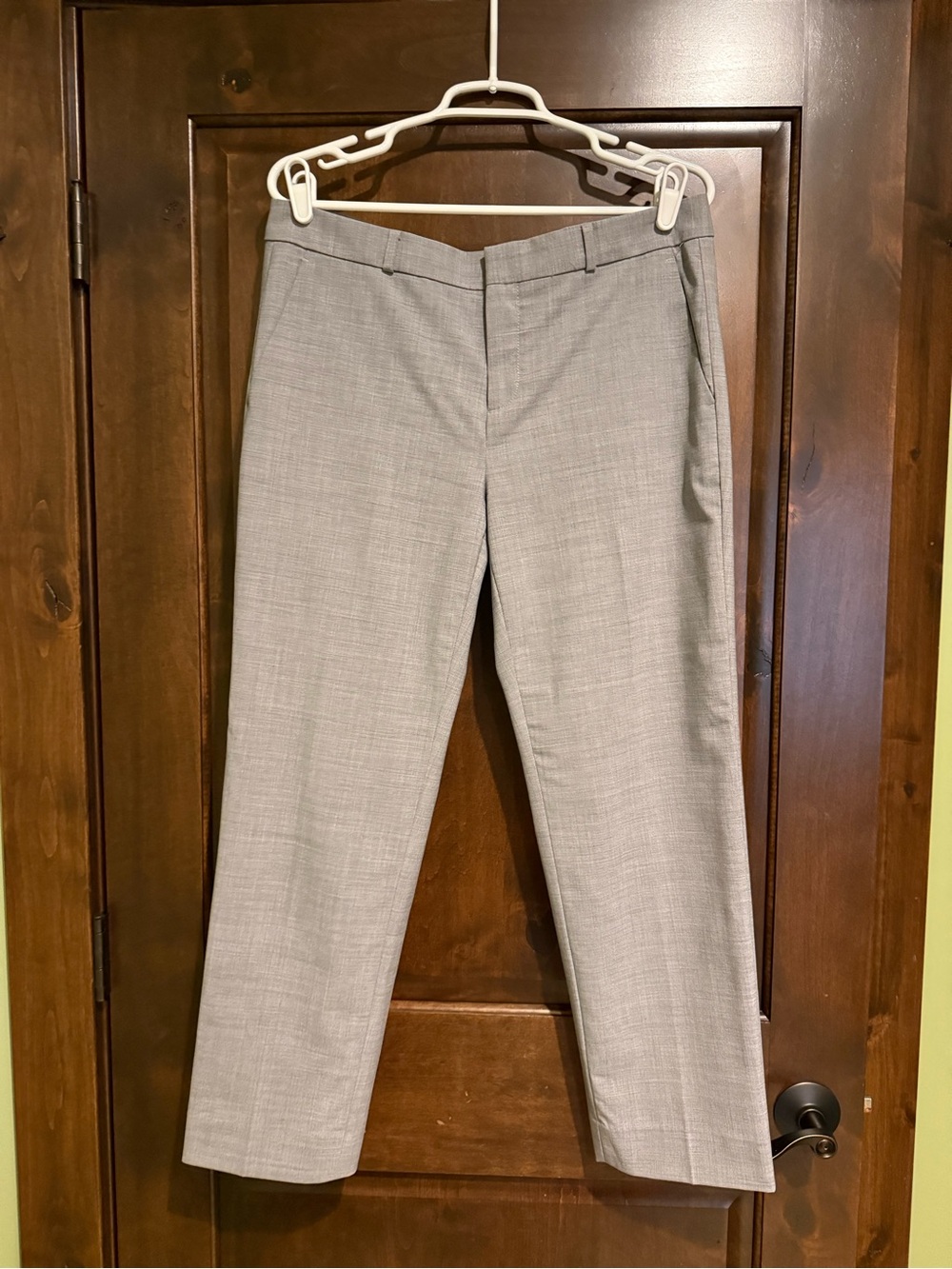 Banana Republic Light Gray Cropped Dress Pants